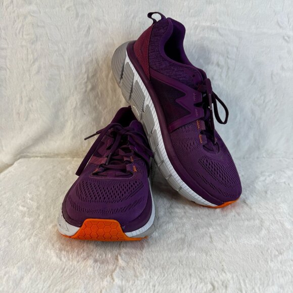 Hoka One One Shoes - HOKA Gaviota 2 Road Running Grape Juice Bright Marigold Sneakers Sz 9.5 D (wide)
